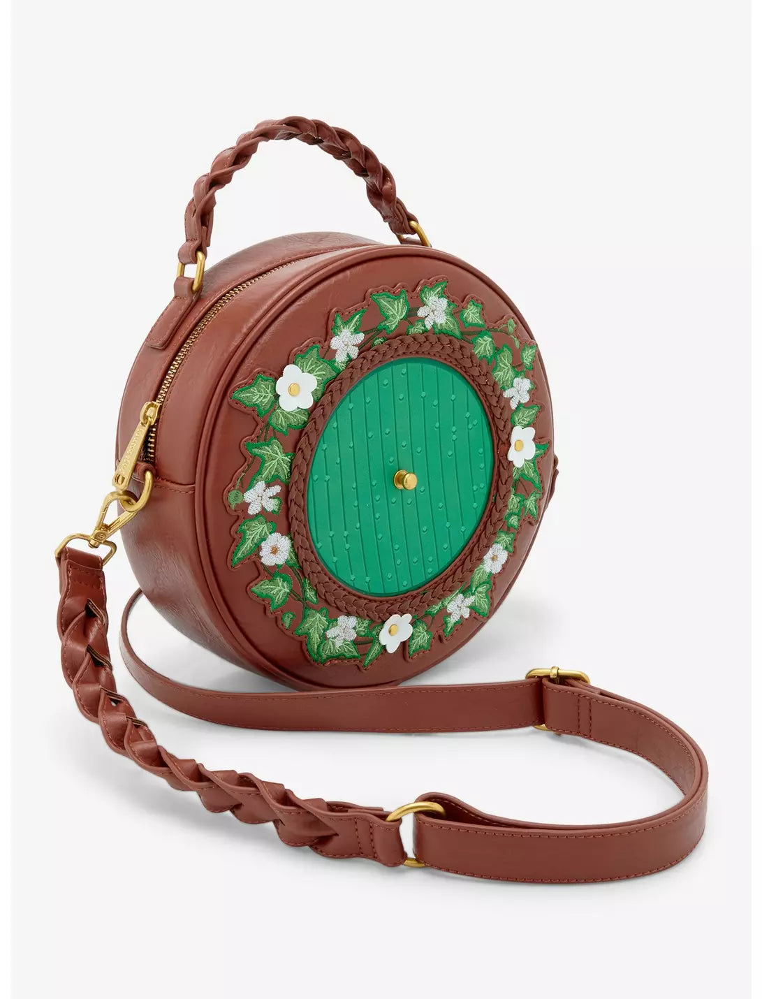 Loungefly The Lord of the Rings Floral Hobbit Door Figural Crossbody Bag