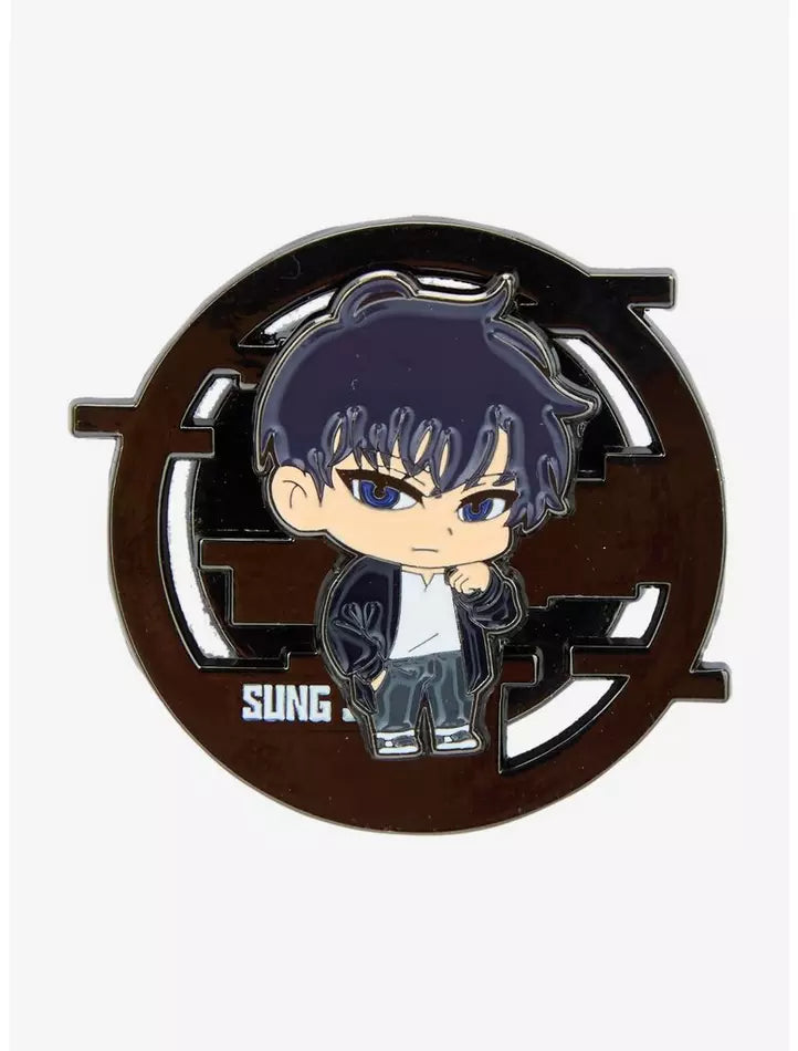 Solo Leveling Sung Jinwoo Spinning Enamel Pin