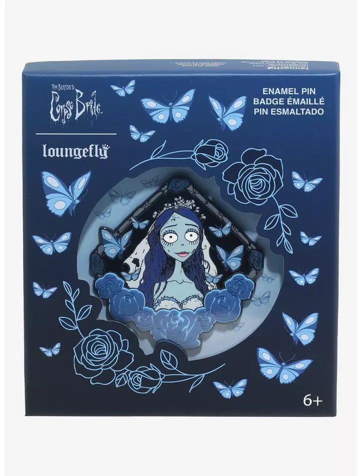 Loungefly Corpse Bride Emily Butterflies Enamel Pin