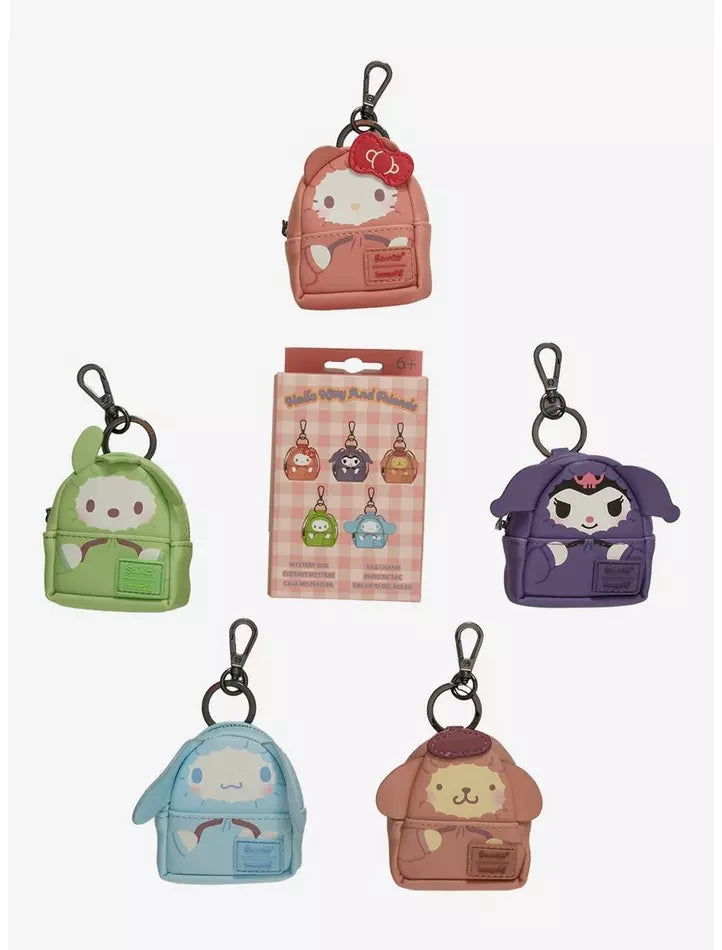 CHOICE - Loungefly Hello Kitty And Friends Hoodie Blind Box Coin Purse Bag Charm