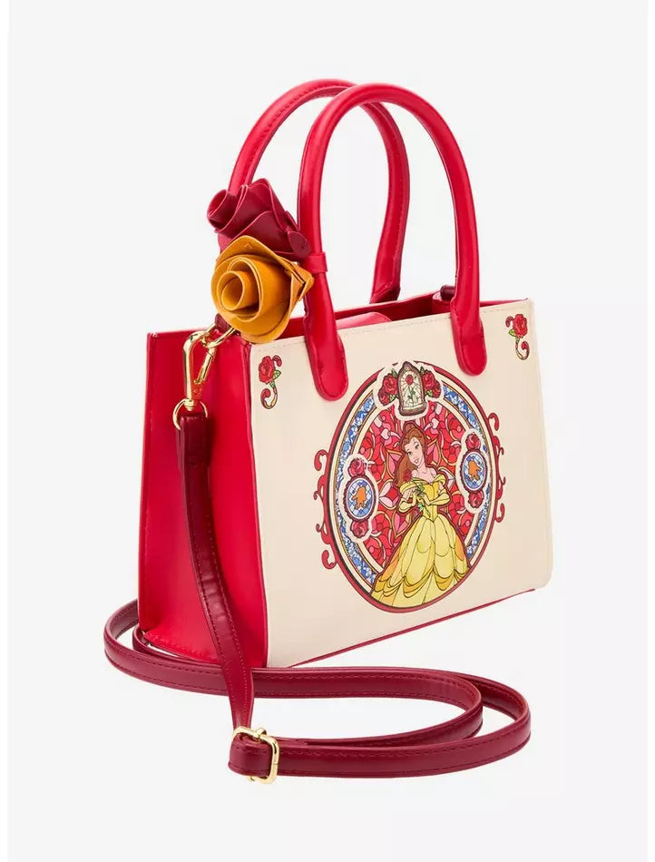 Loungefly Beauty and the Beast Belle Stained Glass Crossbody Bag