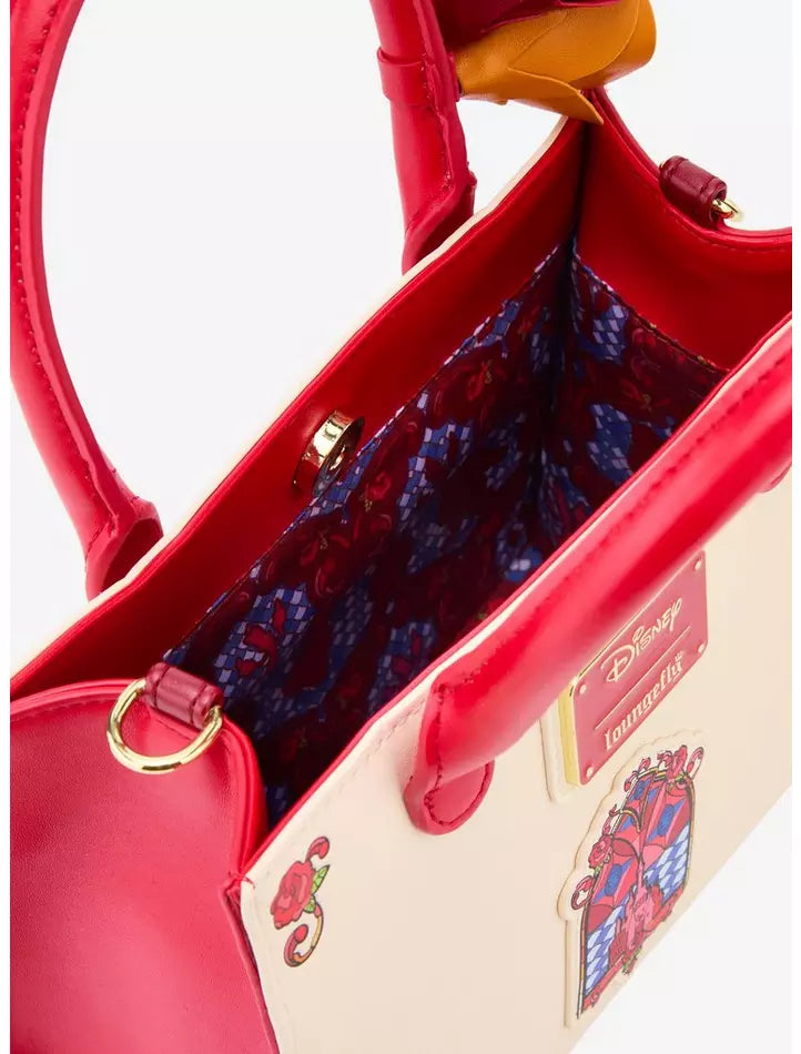 Loungefly Beauty and the Beast Belle Stained Glass Crossbody Bag