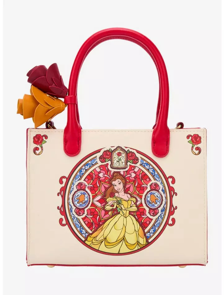 Loungefly Beauty and the Beast Belle Stained Glass Crossbody Bag