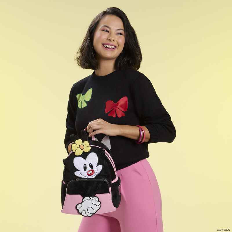 Loungefly Animaniacs Dot Warner Cosplay Plush Mini Backpack Exclusive