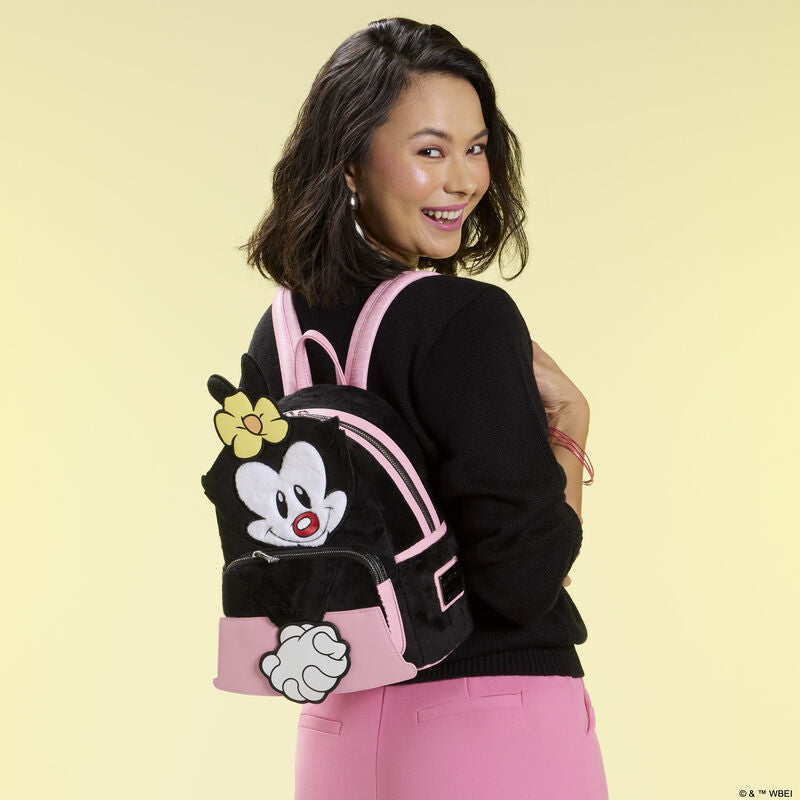 Loungefly Animaniacs Dot Warner Cosplay Plush Mini Backpack Exclusive