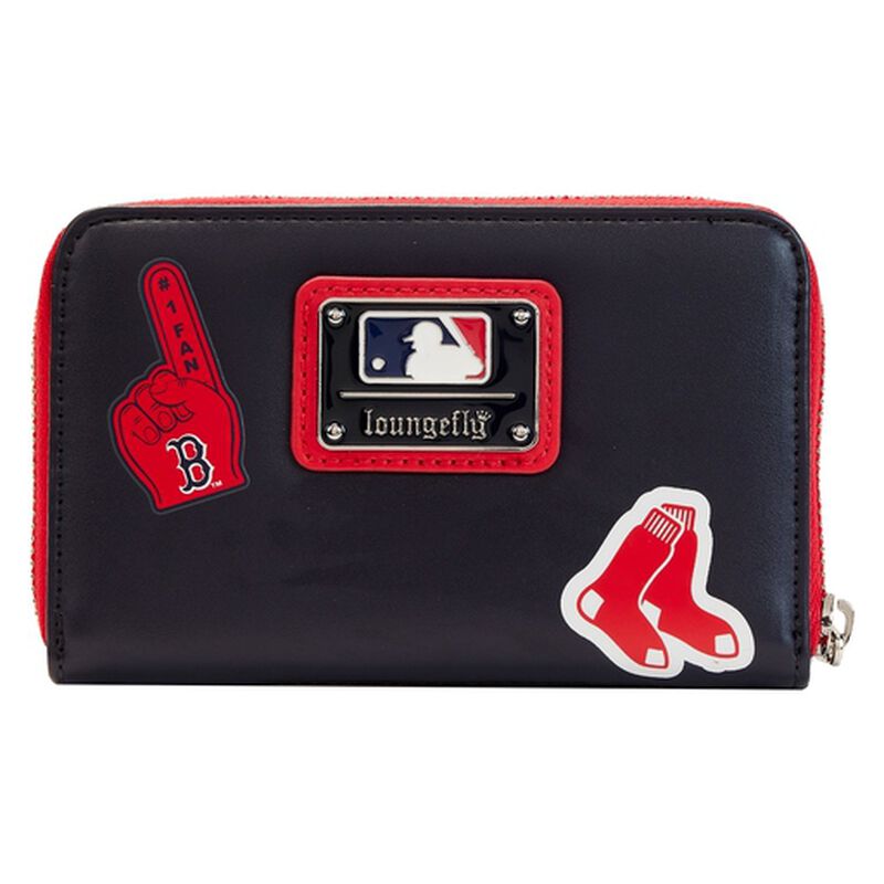Loungefly MLB Boston Red Sox Patches Zip Around Wallet