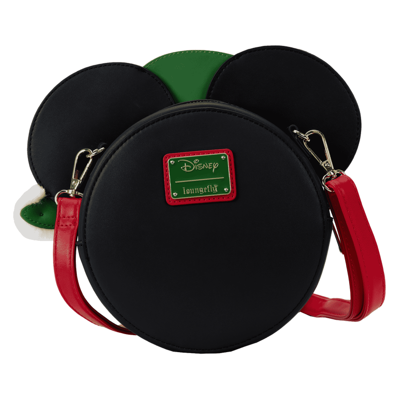 Loungefly Minnie Mouse Polka Dot Santa Hat Quilted Crossbody Bag