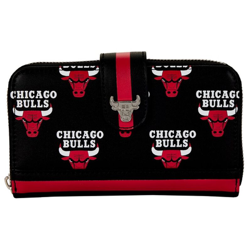 Loungefly NBA Chicago Bulls Logo Zip Around Wallet