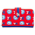 Loungefly NBA Philadelphia 76ers Logo Zip Around Wallet