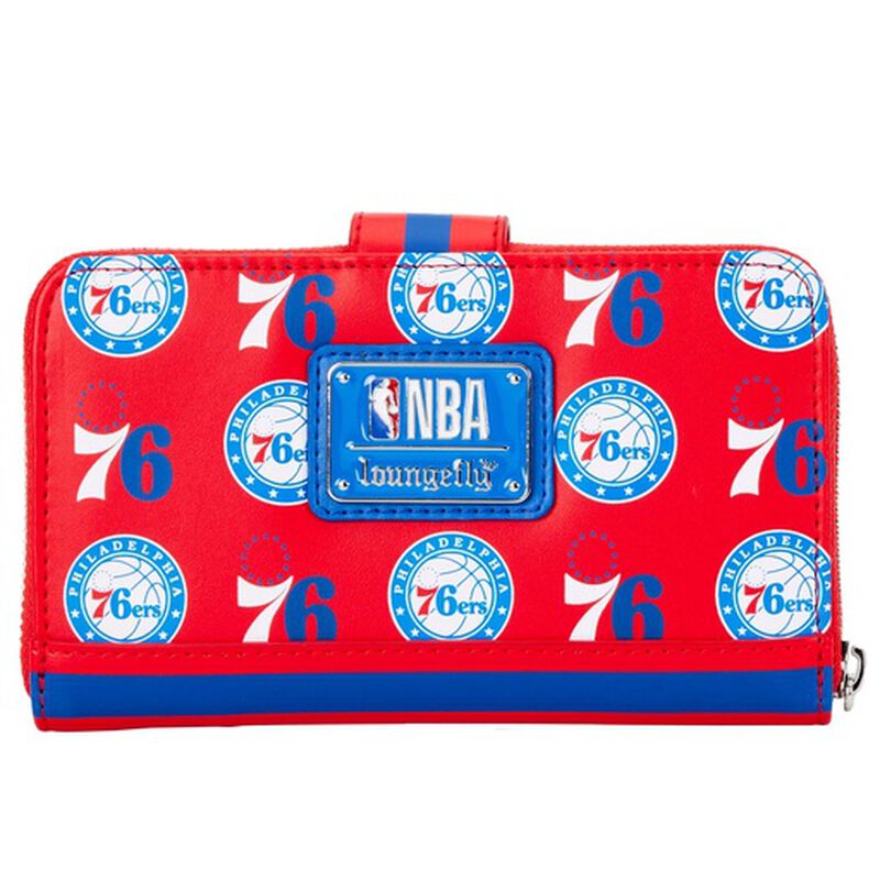Loungefly NBA Philadelphia 76ers Logo Zip Around Wallet