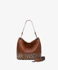 Wrangler Brown Leopard Hobo Shoulder Bag