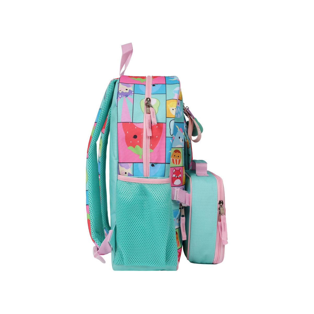 Squishmallow 5-Piece Backpack Set with Detachable Lunch Bag