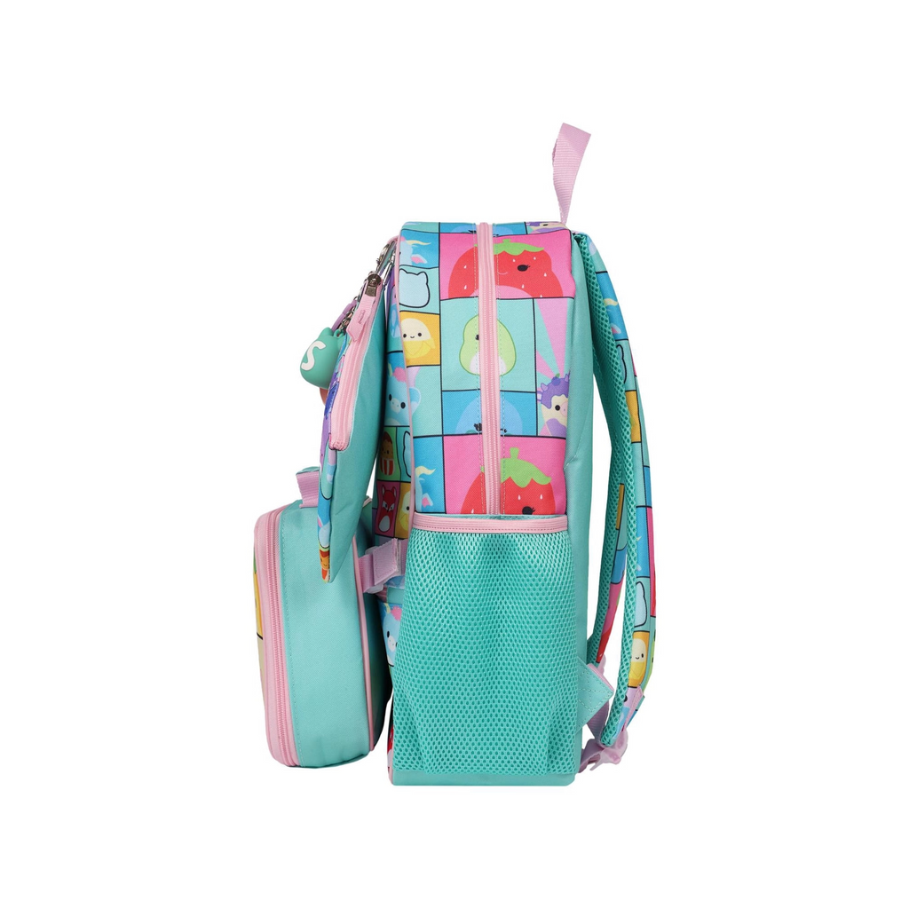 Squishmallow 5-Piece Backpack Set with Detachable Lunch Bag