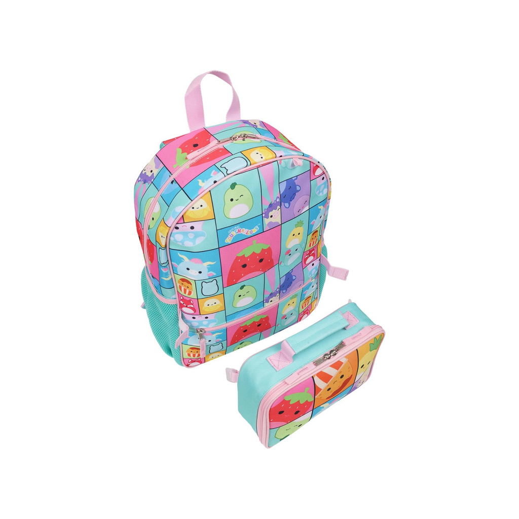 Squishmallow 5-Piece Backpack Set with Detachable Lunch Bag
