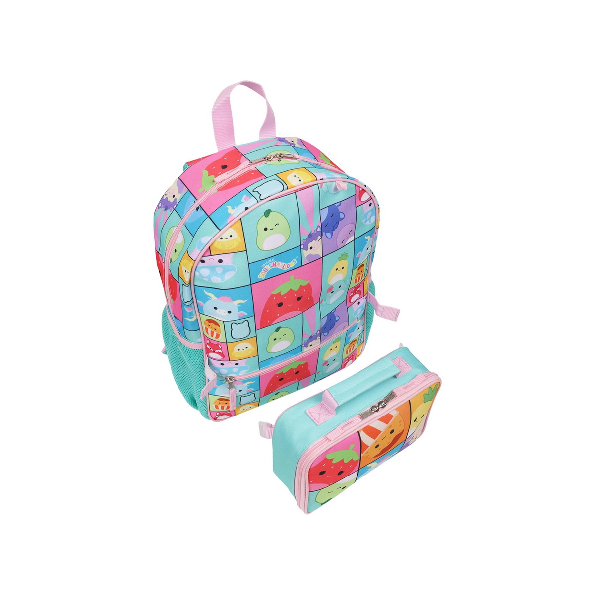 Squishmallow 5-Piece Backpack Set with Detachable Lunch Bag